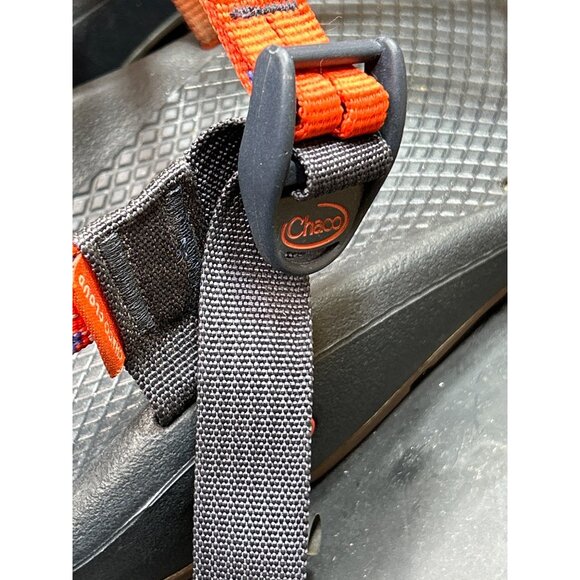 Chaco Womens Z/Cloud Sandals Size 11 Red & Blue Adjustable Straps Outdoor - Picture 4 of 9